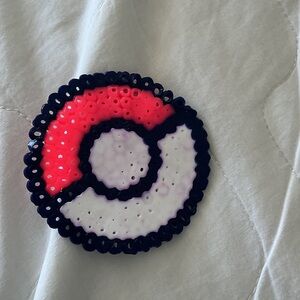 Kids Poké Ball Sequin Patch - Red and White